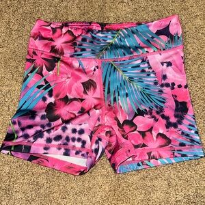 90 Degree By Reflex Tropical Pink and Blue Kids Shorts